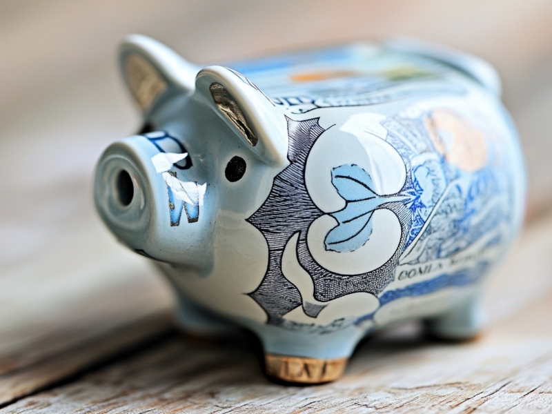 rates in a piggybank