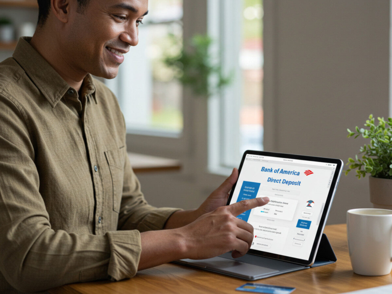 How to Set Up Direct Deposit Digitally with Bank of America - Verified by FangWallet